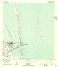 Port Isabel Texas Historical topographic map, 1:62500 scale, 15 X 15 Minute, Year 1955