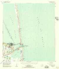 Port Isabel Texas Historical topographic map, 1:62500 scale, 15 X 15 Minute, Year 1955