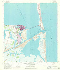 Port Isabel Texas Historical topographic map, 1:24000 scale, 7.5 X 7.5 Minute, Year 1955
