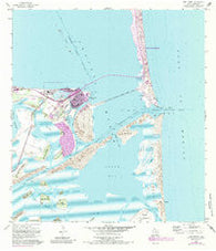 Port Isabel Texas Historical topographic map, 1:24000 scale, 7.5 X 7.5 Minute, Year 1955