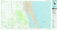 Port Mansfield Texas Historical topographic map, 1:100000 scale, 30 X 60 Minute, Year 1985