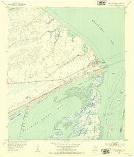 Port O'Connor Texas Historical topographic map, 1:24000 scale, 7.5 X 7.5 Minute, Year 1952