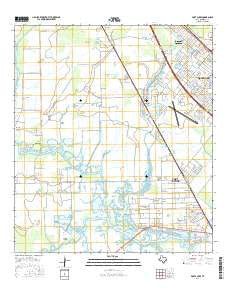 Port Acres Texas Current topographic map, 1:24000 scale, 7.5 X 7.5 Minute, Year 2016