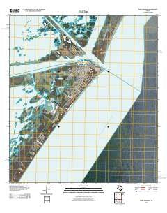 Port Aransas Texas Historical topographic map, 1:24000 scale, 7.5 X 7.5 Minute, Year 2010