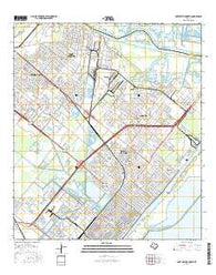 Port Arthur North Texas Current topographic map, 1:24000 scale, 7.5 X 7.5 Minute, Year 2016