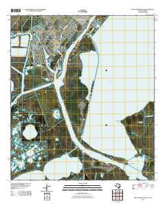 Port Arthur South Texas Historical topographic map, 1:24000 scale, 7.5 X 7.5 Minute, Year 2010