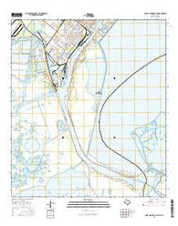Port Arthur South Texas Current topographic map, 1:24000 scale, 7.5 X 7.5 Minute, Year 2016