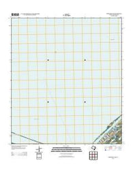 Port Bolivar Texas Historical topographic map, 1:24000 scale, 7.5 X 7.5 Minute, Year 2013