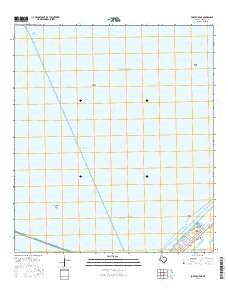 Port Bolivar Texas Current topographic map, 1:24000 scale, 7.5 X 7.5 Minute, Year 2016