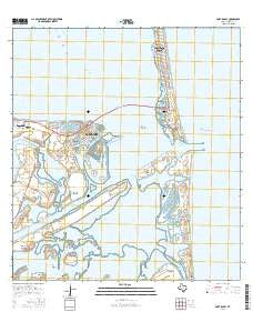 Port Isabel Texas Current topographic map, 1:24000 scale, 7.5 X 7.5 Minute, Year 2016