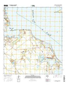 Port Lavaca East Texas Current topographic map, 1:24000 scale, 7.5 X 7.5 Minute, Year 2016