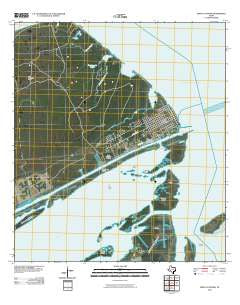 Port O'Connor Texas Historical topographic map, 1:24000 scale, 7.5 X 7.5 Minute, Year 2010