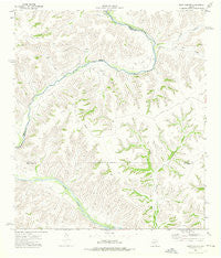 Post Canyon Texas Historical topographic map, 1:24000 scale, 7.5 X 7.5 Minute, Year 1973