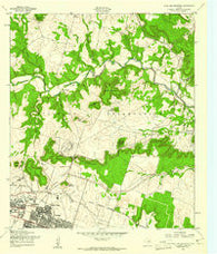 Post Oak Mountain Texas Historical topographic map, 1:24000 scale, 7.5 X 7.5 Minute, Year 1958