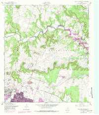 Post Oak Mountain Texas Historical topographic map, 1:24000 scale, 7.5 X 7.5 Minute, Year 1958