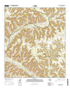 Post Canyon Texas Current topographic map, 1:24000 scale, 7.5 X 7.5 Minute, Year 2016