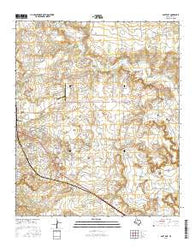 Post East Texas Current topographic map, 1:24000 scale, 7.5 X 7.5 Minute, Year 2016