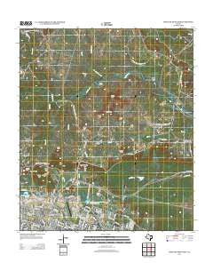 Post Oak Mountain Texas Historical topographic map, 1:24000 scale, 7.5 X 7.5 Minute, Year 2012