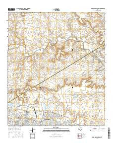 Post Oak Mountain Texas Current topographic map, 1:24000 scale, 7.5 X 7.5 Minute, Year 2016