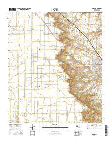 Post West Texas Current topographic map, 1:24000 scale, 7.5 X 7.5 Minute, Year 2016