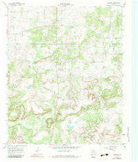 Postoak Texas Historical topographic map, 1:24000 scale, 7.5 X 7.5 Minute, Year 1964