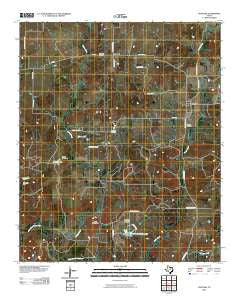 Postoak Texas Historical topographic map, 1:24000 scale, 7.5 X 7.5 Minute, Year 2010