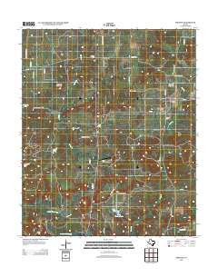 Postoak Texas Historical topographic map, 1:24000 scale, 7.5 X 7.5 Minute, Year 2012
