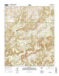 Postoak Texas Current topographic map, 1:24000 scale, 7.5 X 7.5 Minute, Year 2016