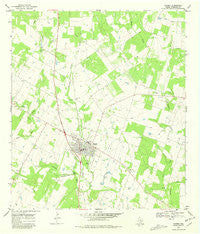 Poteet Texas Historical topographic map, 1:24000 scale, 7.5 X 7.5 Minute, Year 1968