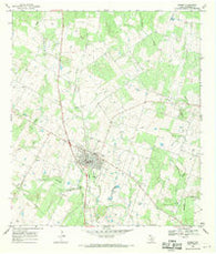 Poteet Texas Historical topographic map, 1:24000 scale, 7.5 X 7.5 Minute, Year 1968