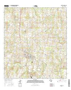 Poteet Texas Current topographic map, 1:24000 scale, 7.5 X 7.5 Minute, Year 2016