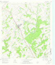 Poth Texas Historical topographic map, 1:24000 scale, 7.5 X 7.5 Minute, Year 1961