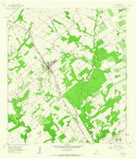 Poth Texas Historical topographic map, 1:24000 scale, 7.5 X 7.5 Minute, Year 1961