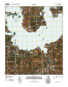 Potters Point Texas Historical topographic map, 1:24000 scale, 7.5 X 7.5 Minute, Year 2010
