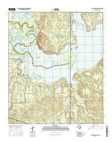 Potters Point Texas Current topographic map, 1:24000 scale, 7.5 X 7.5 Minute, Year 2016