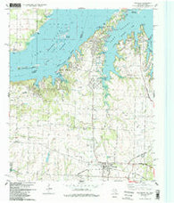 Pottsboro Texas Historical topographic map, 1:24000 scale, 7.5 X 7.5 Minute, Year 1982