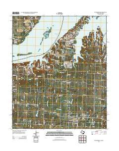 Pottsboro Texas Historical topographic map, 1:24000 scale, 7.5 X 7.5 Minute, Year 2013