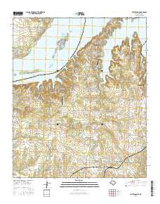 Pottsboro Texas Current topographic map, 1:24000 scale, 7.5 X 7.5 Minute, Year 2016