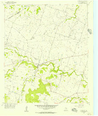 Pottsville Texas Historical topographic map, 1:24000 scale, 7.5 X 7.5 Minute, Year 1956