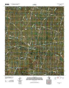Pottsville Texas Historical topographic map, 1:24000 scale, 7.5 X 7.5 Minute, Year 2010