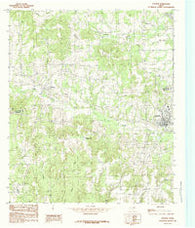 Poynor Texas Historical topographic map, 1:24000 scale, 7.5 X 7.5 Minute, Year 1984