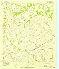 Prairie Hill Texas Historical topographic map, 1:24000 scale, 7.5 X 7.5 Minute, Year 1957