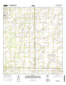 Premont East Texas Current topographic map, 1:24000 scale, 7.5 X 7.5 Minute, Year 2016