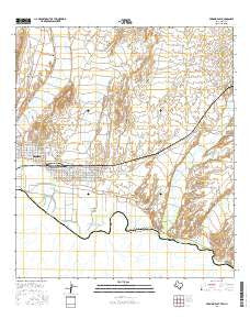 Presidio East Texas Current topographic map, 1:24000 scale, 7.5 X 7.5 Minute, Year 2016