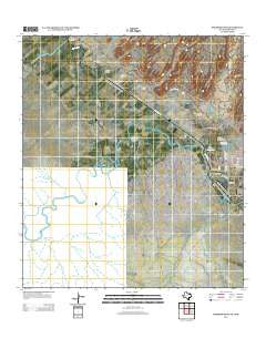 Presidio West Texas Historical topographic map, 1:24000 scale, 7.5 X 7.5 Minute, Year 2012