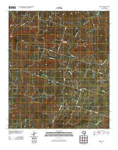 Priddy Texas Historical topographic map, 1:24000 scale, 7.5 X 7.5 Minute, Year 2010