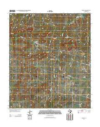 Priddy Texas Historical topographic map, 1:24000 scale, 7.5 X 7.5 Minute, Year 2012