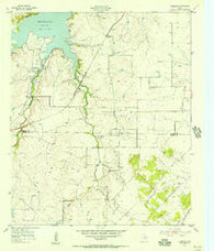 Primrose Texas Historical topographic map, 1:24000 scale, 7.5 X 7.5 Minute, Year 1955