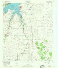 Primrose Texas Historical topographic map, 1:24000 scale, 7.5 X 7.5 Minute, Year 1955