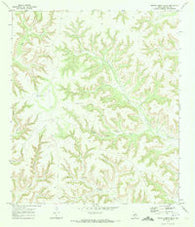 Prince Albert Draw Texas Historical topographic map, 1:24000 scale, 7.5 X 7.5 Minute, Year 1970